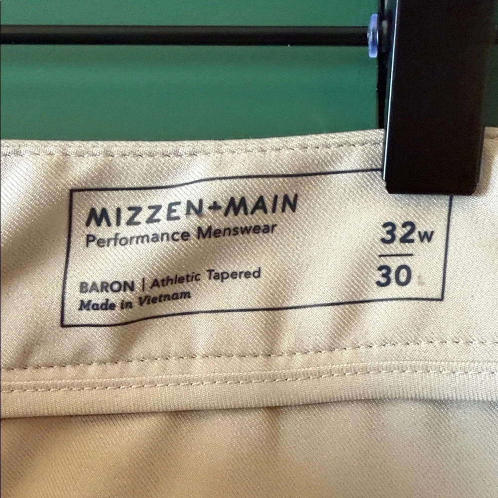 Mizzen+Main Baron Performance Menswear 32x30 Athletic Tapered Pants